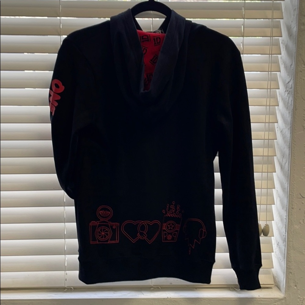 NWT RARE One Direction 1D BLACK HOODIE RARE ORIGINAL MERCH - Picture 5 of 9